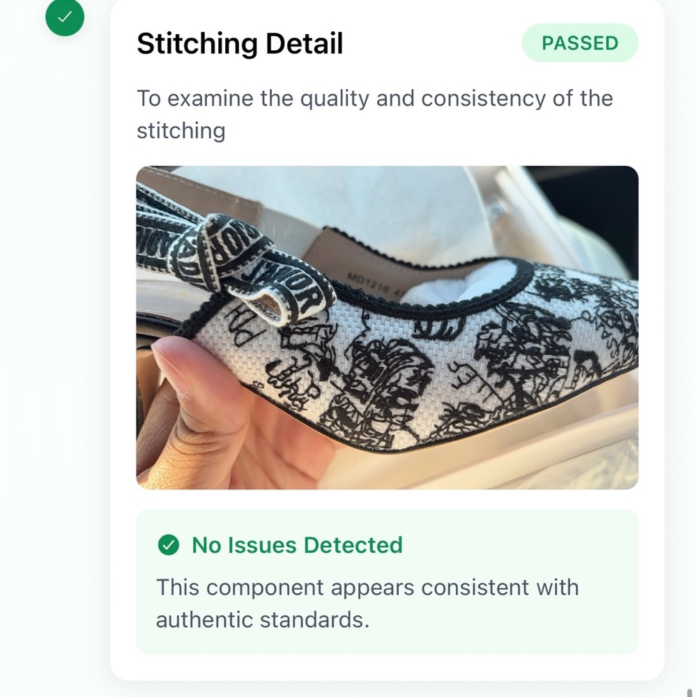 Dior Women's Monochrome Patterned Heels - Picture 7 of 10